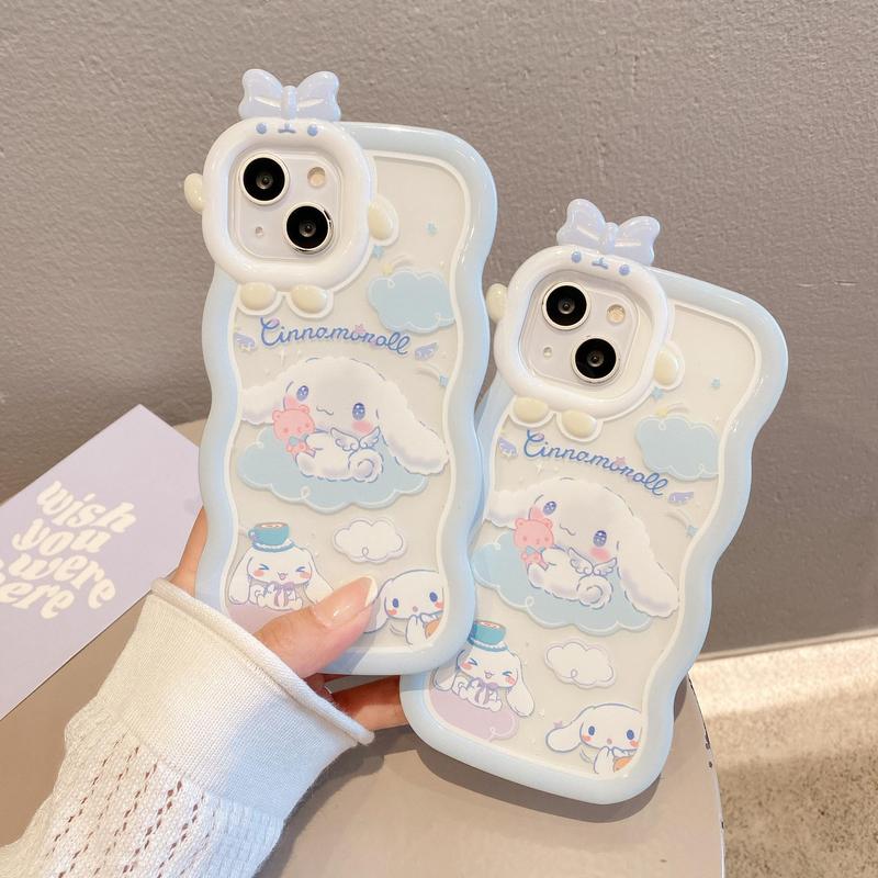 Sanrio Cute Cartoon Rabbit Pattern Phone Case, Full Body Shockproof Phone Protective Cover, Fashion Phone Accessories for iPhone 14 13 12 11 Pro Max Plus, Phone Cases for iPhone 15 Pro Max Case