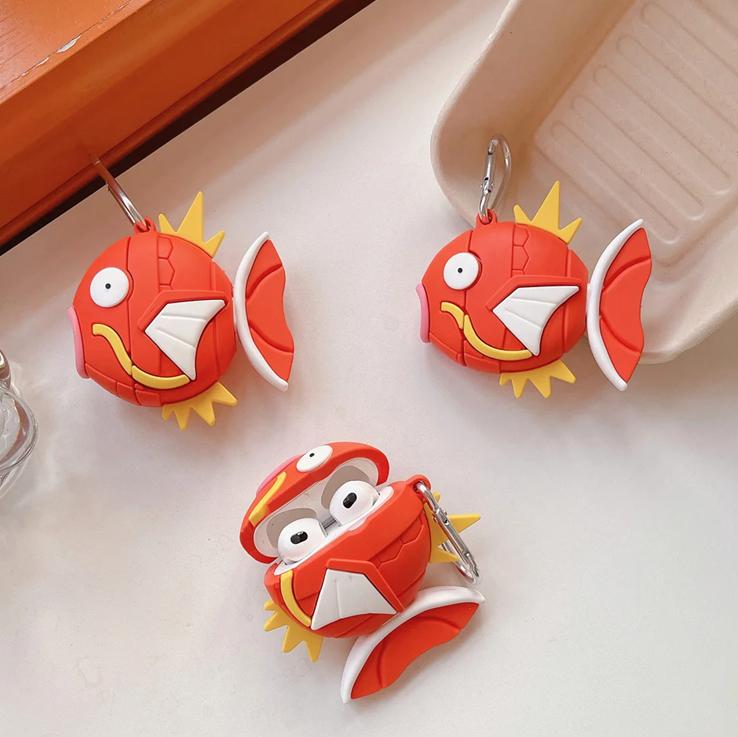 Magikarp AirPods Case, Music Accessories, Headphones Case, AirPods 1 2, AirPods Pro, AirPods 3, Fish, Fishing, Anime, Funny Gifts, AirPod Cover