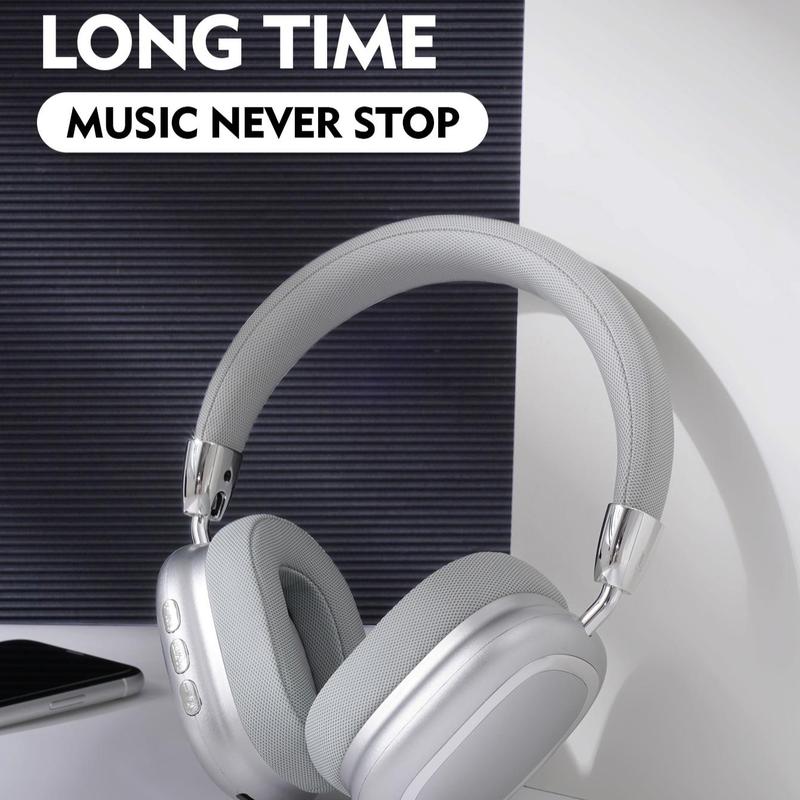 Fashionable Wireless Over-ear Headphone, Foldable Gaming Headset, Noise Cancelling Headphone for Phone, Computer, MP3, Music Player