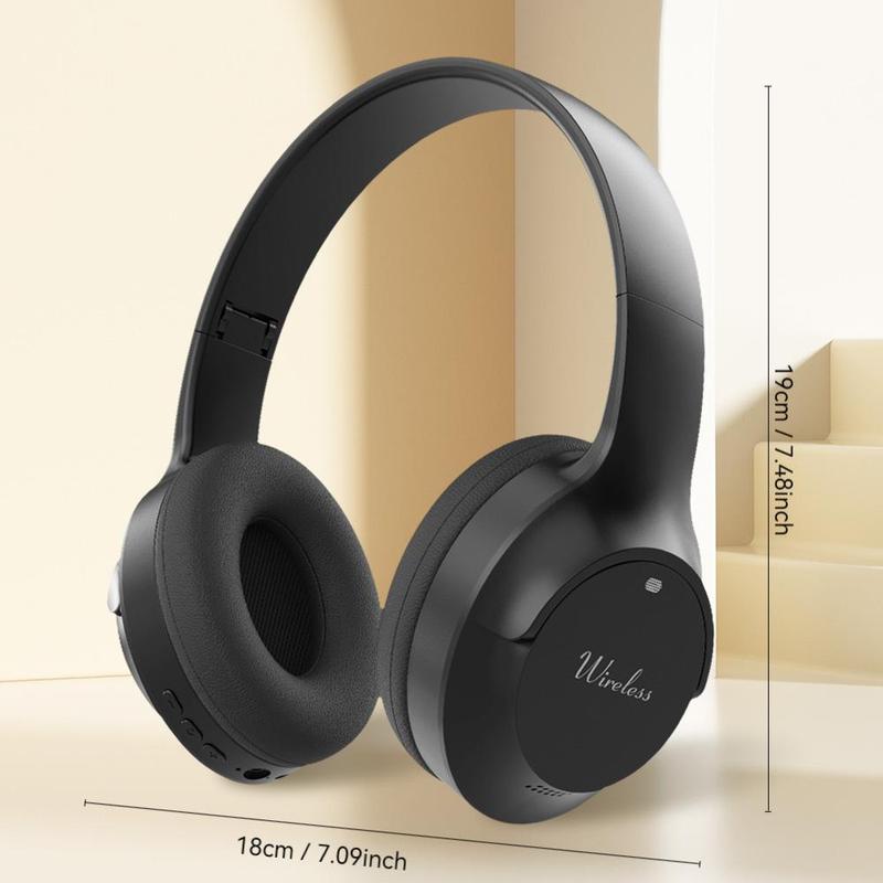 URIZONS K6 Wireless Noise Cancelling Headphone, Over-ear Design Headphone with Microphone, Long Battery Life Wireless Headset for Travel & Work