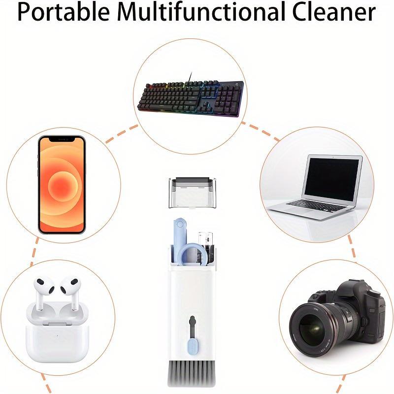 7-in-1 Electronic Cleaning Kit, Cleaning Kit Including 1 Brush & 1 Cleaning Pen, Multifunctional Cleaning Kit for Earphone, Phone, Keyboard, Camera