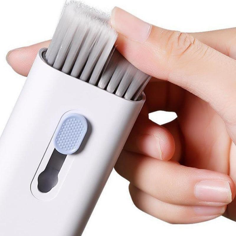 7-in-1 Electronic Cleaning Kit, Cleaning Kit Including 1 Brush & 1 Cleaning Pen, Multifunctional Cleaning Kit for Earphone, Phone, Keyboard, Camera