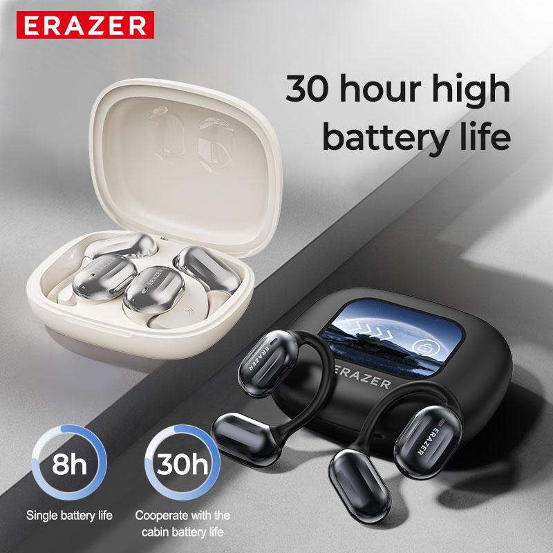 Christmas ERAZER XP2 OWS Wireless Earphones, BT5.4 Color LED Screen TWS Touch Active Noise Cancelling BT Headphones, Sports Headset