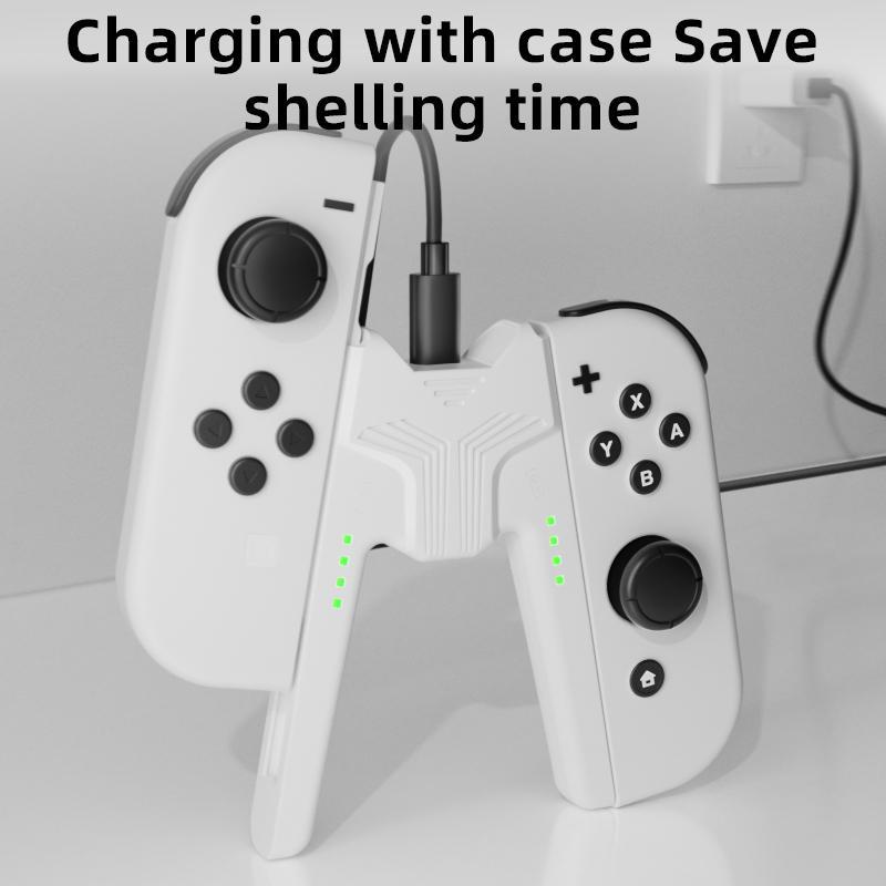 Portable Joycon Charging Base, Mini Portable Switch Charging Stand for Nintendo Switch, Joycon Charging Holder for Switch JC, Console Accessories, Game Console Peripheral Accessories