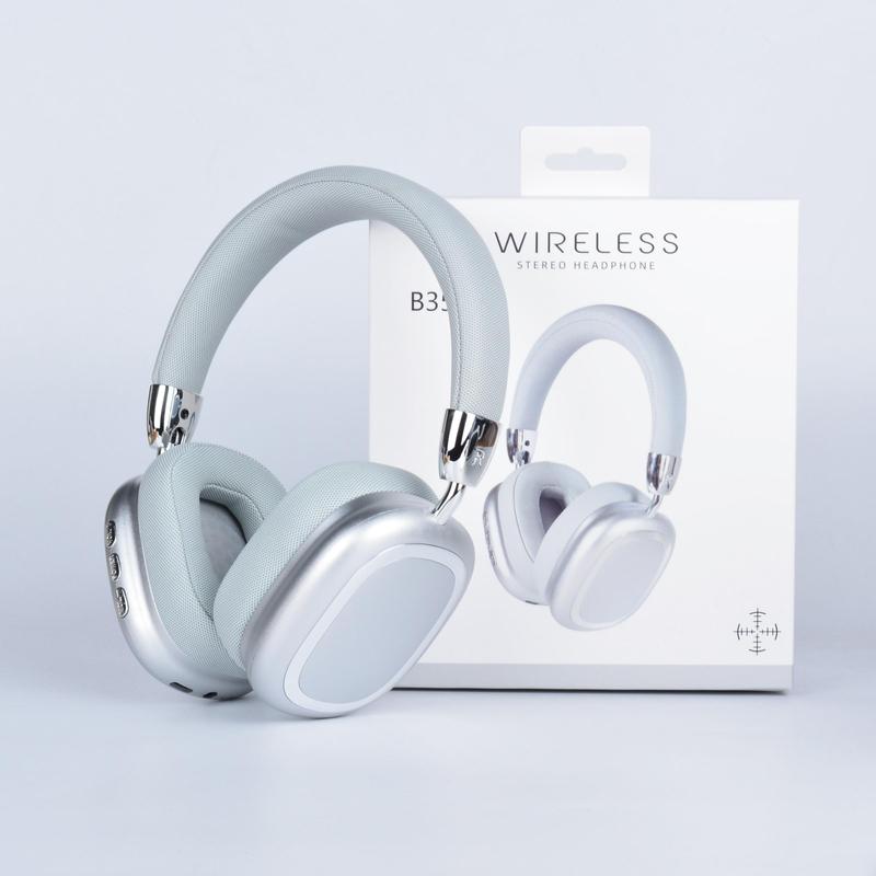 Fashionable Wireless Over-ear Headphone, Foldable Gaming Headset, Noise Cancelling Headphone for Phone, Computer, MP3, Music Player