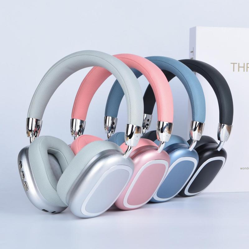 Fashionable Wireless Over-ear Headphone, Foldable Gaming Headset, Noise Cancelling Headphone for Phone, Computer, MP3, Music Player