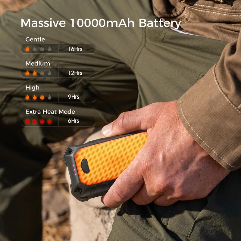 Ocoopa Hand Warmers-UT4 Extreme Series, Extra Heat Mode, IP56 Waterproof & Dustproof, Heavy Duty, 10000mAh Battery, 22.5W Fast Charging Power Bank, 18W Quick Recharging, UL Certified, for Outdoors, Hunting, Ice Fishing, Hiking,Camping,Skiing,Winter Sports