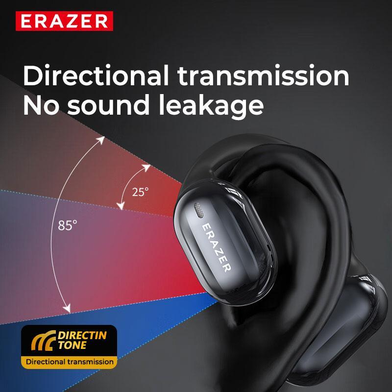 Christmas ERAZER XP2 OWS Wireless Earphones, BT5.4 Color LED Screen TWS Touch Active Noise Cancelling BT Headphones, Sports Headset