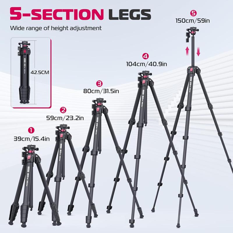 ULANZI Ombra Lightweight Travel Tripod, 59