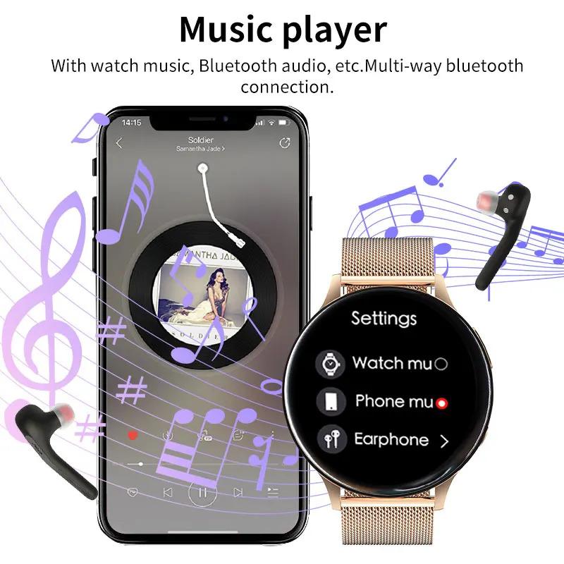 LIGE NFC Smart Watch For Women Bluetooth Call Smartwatch Music Playback Support Recording IP68 Waterproof Watches Sport Fitness