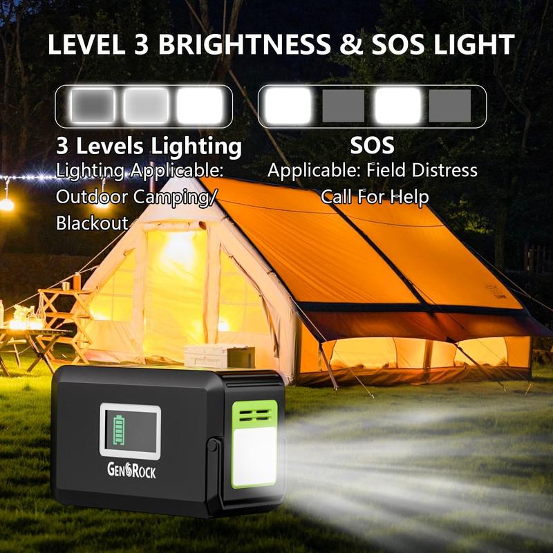 120W Portable Power Bank, All-in-One Rechargeable Wireless Charger with USB Ports and Multiple Sockets for Mobile Phones, Smartphones, and Accessories – Perfect for On-the-Go Charging.   110V 120W  for Camping,  and Emergency Use. Green Fast Charger