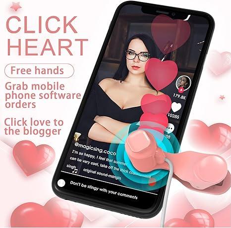 Video Live Clicker, Screen Auto Clicker, Phone Screen Auto Clicker, Lazy Desktop Game Continuous Clicker for iPhone Phone, Mobile Phone Parts for Video Live Accessories Selfie Devices Cellphone Smartphone