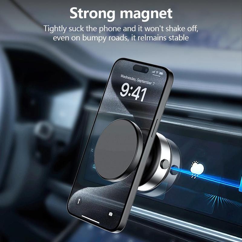 360° Rotatable Car Phone Holder, Car Electric Suction Cup Vacuum Magnetic Phone Holder, Universal Holder for Car Dashboard, Phone Accessories for Car