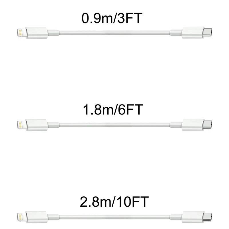 Eettvekd USB C Fast Charging Cable, 3 Counts PD Super Fast Charge Phone Charging Cable for Summer for iPhone 14 14 Pro 13 13 Pro 12 11 Pro X XS XR Phones