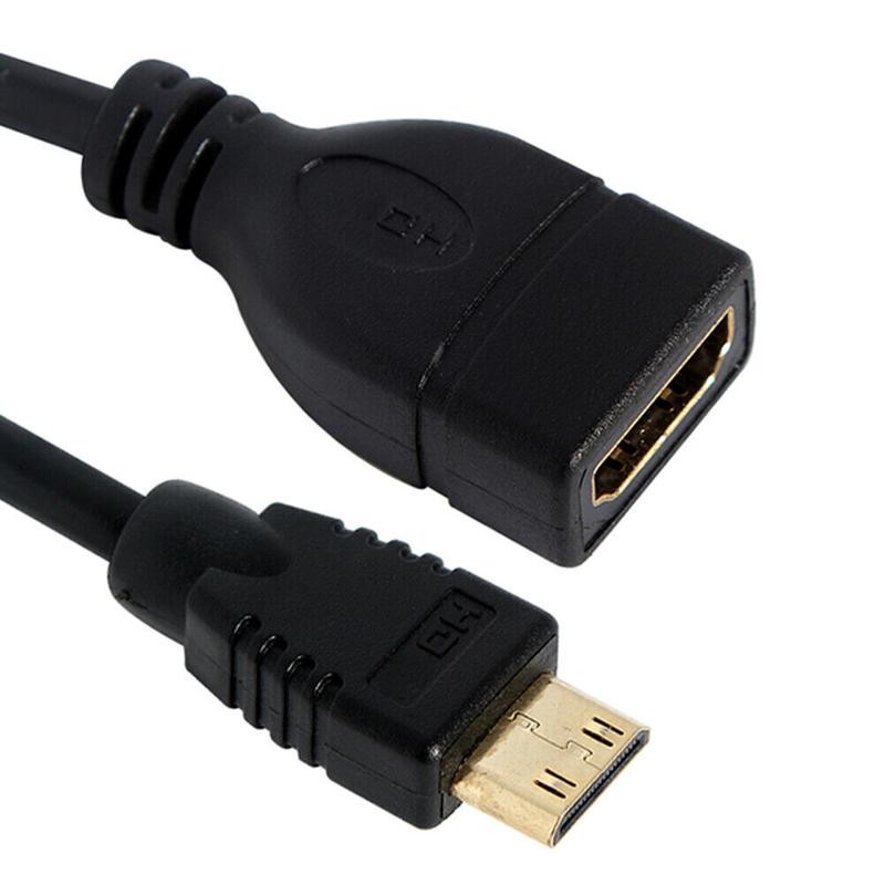 Mini HDMI Compatible Male to HDMI-compatible Female Converter Adapter Cable Cord