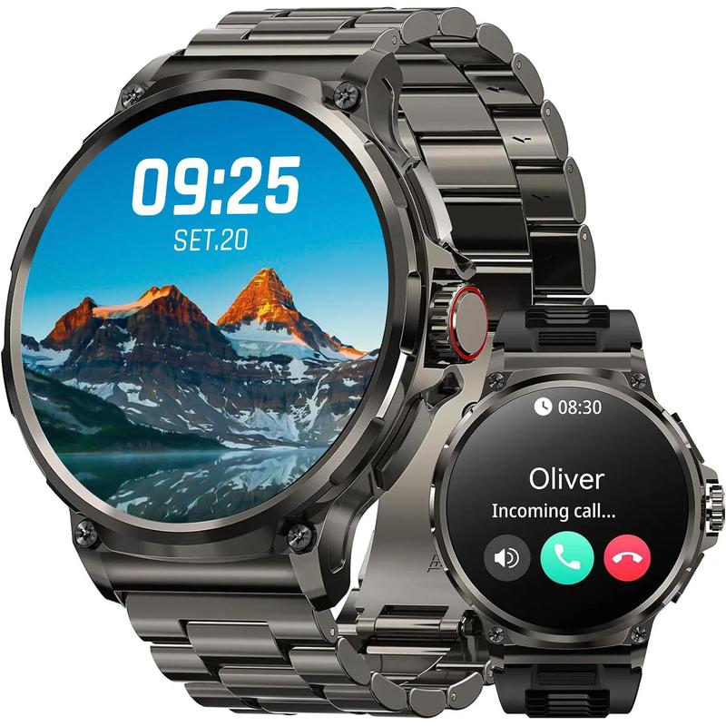 1.85 Inch Smart Watch, Waterproof Sports Watch with Music Control Function for iPhone & Android System, Smartwatch for Men & Women, Men's Tech Gadgets 2024