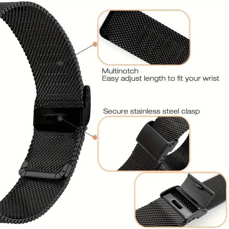 Fashion Smart Watch Band (Band Only), High Quality Smart Watch Replacement Band, Watch Accessories Compatible with Samsung Galaxy Watch 4 5 6 Huawei GT 2e 2 3 4