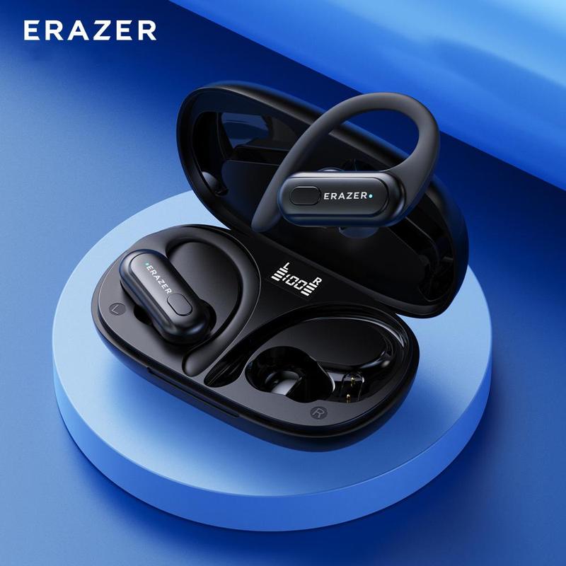 ERAZER XT60PRO True Wireless Earbuds with Built-in Microphone，Battery LED Display, IPX5 Waterproof Sports Earphone, Fall Gift