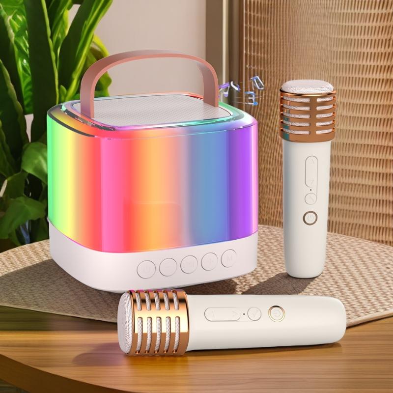 Featuring two Bluetooth microphone speakers, dual wireless microphones and colorful lights, the new 2024 Portable Karaoke Machine is loved by kids and adults alike, making it the perfect birthday gift for boys and girls ages 4-12. Audio Smartphone