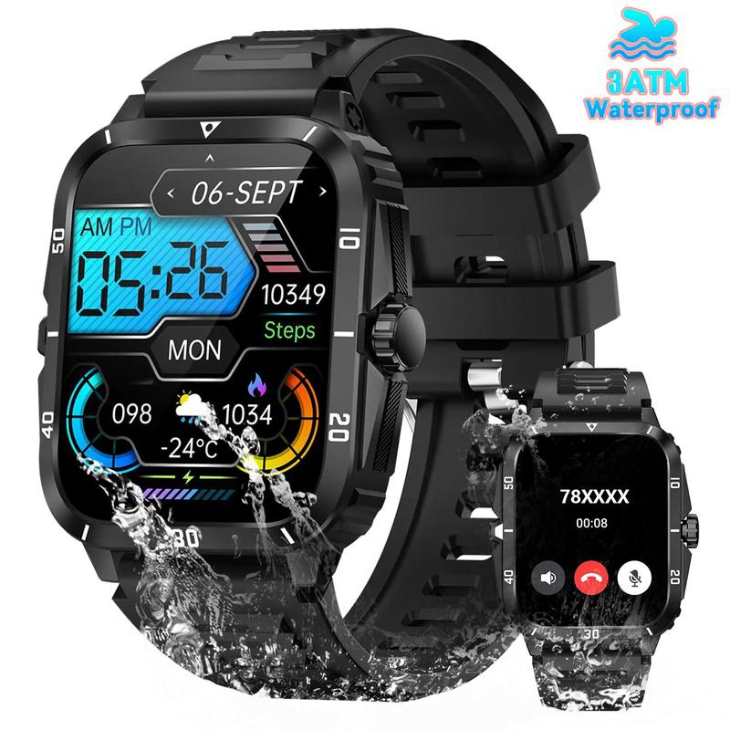 Multifunctional Smart Watch, Fashion Digital Watch with Wireless Calling & Multi-Sport Modes, Waterproof Sports Watch for Women & Men, Android Watch, Fitness Watch, Touch Screen Watch