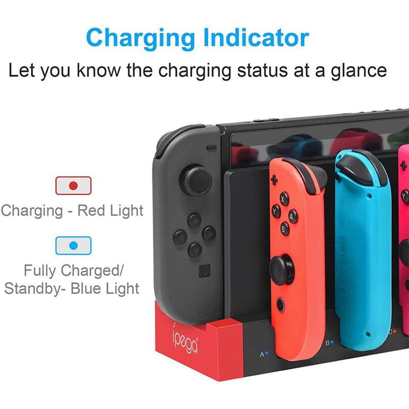 Multifunctional Desktop Charging Stand, 1 Count Game Controller Charging Station For Nintendo Switch & OLED Joy-Con, Console Accessories