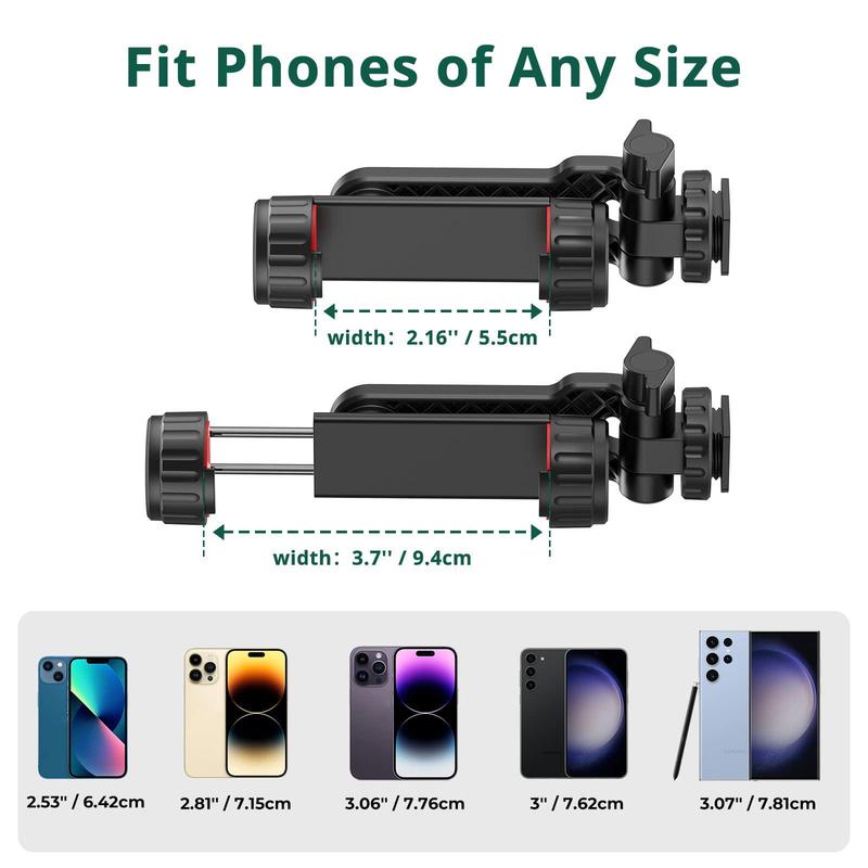 Hot Shoe Phone Clip, Multifunctional Handheld Vlog Extension Cold Shoe Clip, Universal Camera Monitor Mount, Camera Accessories for Live Streaming