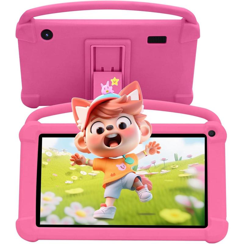 Tablet 7 inch for Boys Girls Android 12 Tablets for  4GB RAM 32GB ROM  Tablet WIFI  Safety Eye IPS Screen Parental Control, Dual Camera Shockproof Case for Educational, .