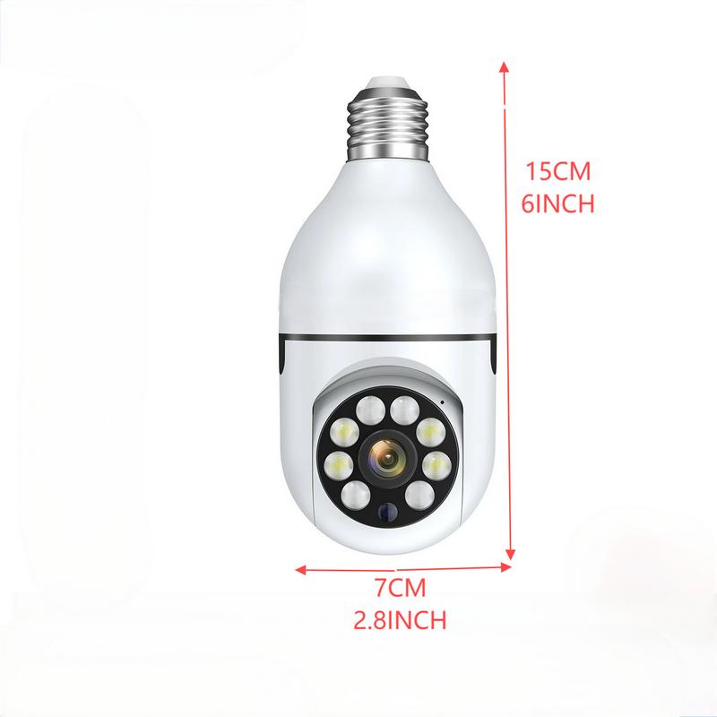 E27 Bulb 5MP Cameras Wifi Surveillance Video Monitor Night Vision Full Color Human Tracking 4X Zoom Wireless Security Protection