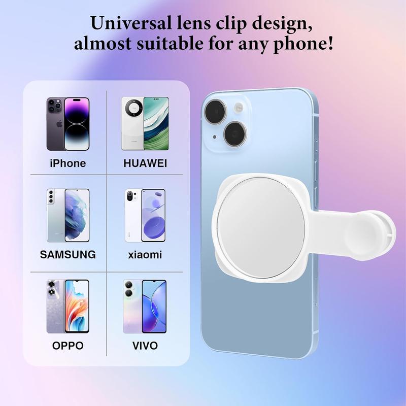 Phone Rear Camera Reflection Mirror with Storage Box, Mobile Phone Rear Camera Reflector, Phone Accessories for Women & Girls