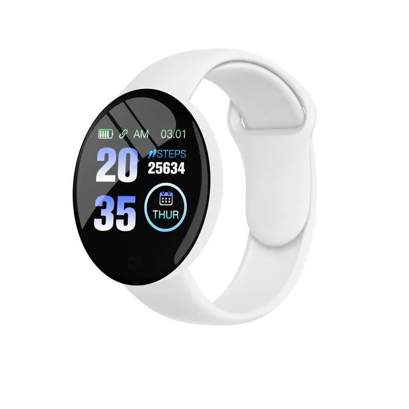 D18 Macaron Real stepcount Smart Watch Exercise Stepcount Connected Smartwatches For Men and Women Available For Ios Android B41