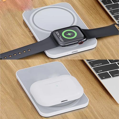 Magnetic Power Bank for Apple Watch iWatch AirPods iPhone External Auxiliary Battery Pack Quick Wireless Charger  Power Bank  power mobile