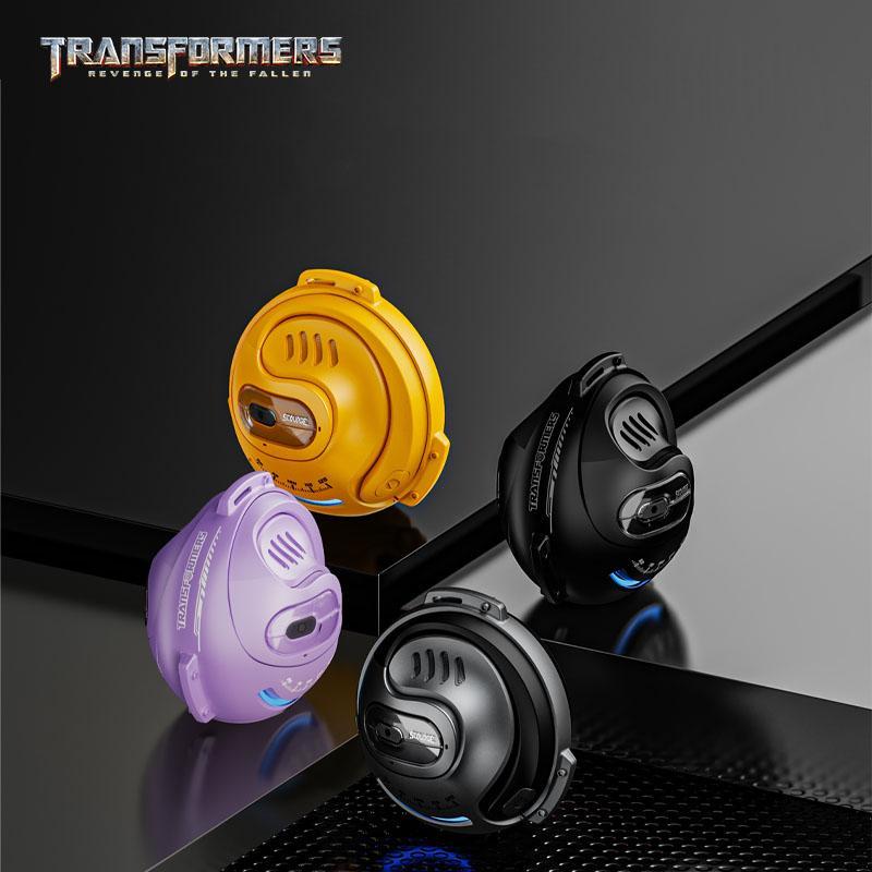 Transformers TF-T07 Wireless Headset, HD Voice Surround Sound BT5.4 Wireless Earphone, Ear Hanging Headphones, Portable Long Lasting Battery Life Wireless Earbuds, Music Headset, Summer Gift, Stocking Fillers