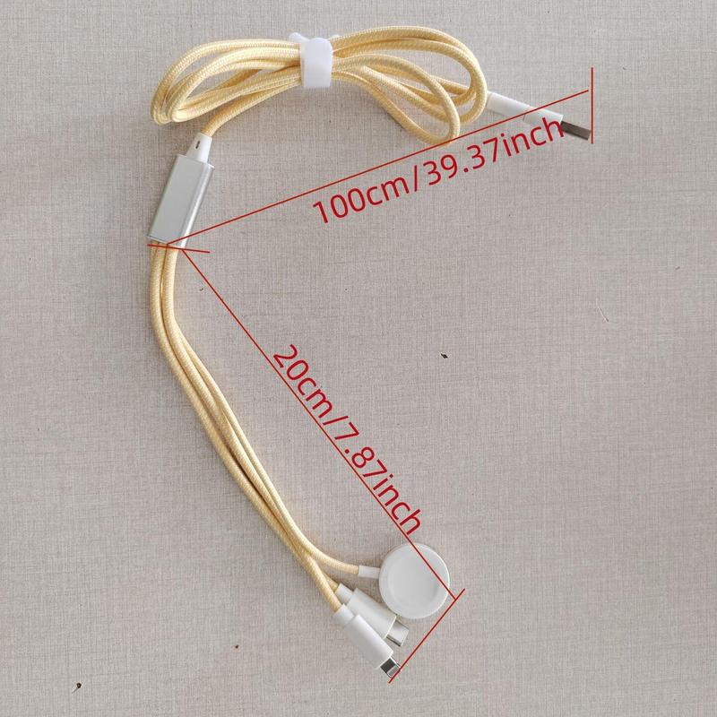 USB C Watch Charger, 3-in-2 Data Cable, Travel Multi Data Cable for iWatch Ultra SE 1 2, iPhone 15 14 13 Galaxy Android Android