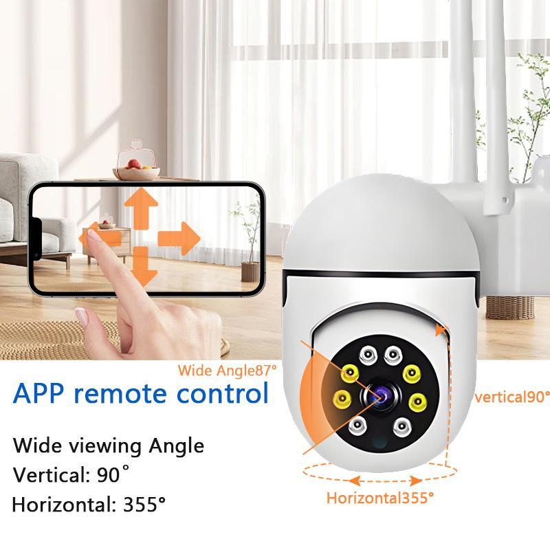 2.4GHz & 5GHz Wireless Light Bulb Security Camera, HD 3MP Motion Sensor Home Security Camera, 2-way Audio & Night Vision Wireless Security Camera Phone