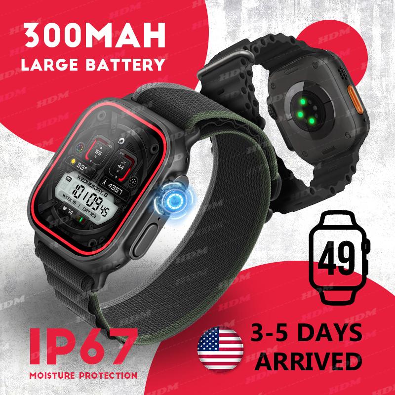 Waterproof Smartwatch with Heart Rate & SpO2 Monitoring, 100+ Sports Modes, Bluetooth Calling & AI Assistant - Wearable