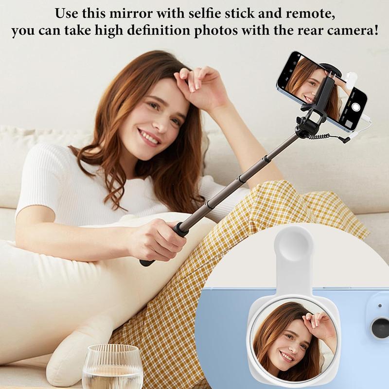 Phone Rear Camera Reflection Mirror with Storage Box, Mobile Phone Rear Camera Reflector, Phone Accessories for Women & Girls