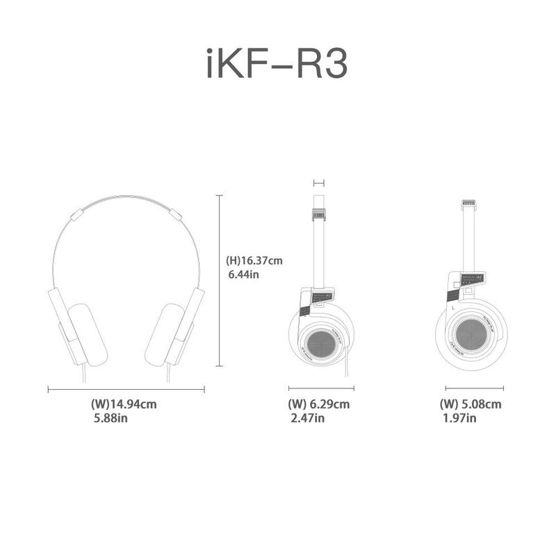 iKF R3 Retro Wireless Headset, Foldable Compact Earbuds for Sports Office, Portable Gaming Earphone, Fashion ENC Noise Cancelling Headphones Wireless, Folding Earphones, Headphones