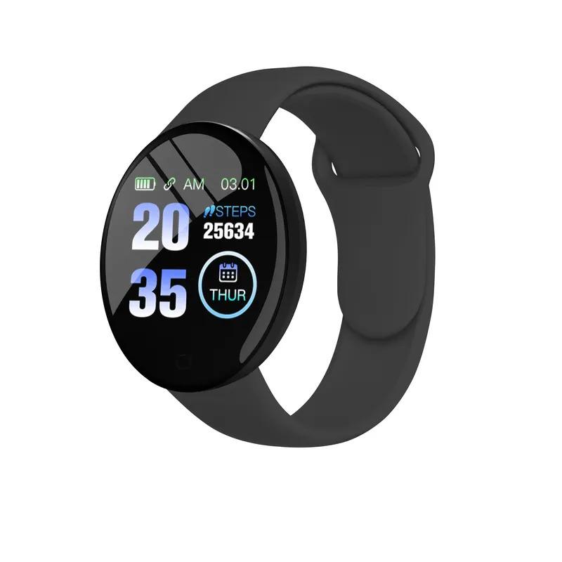 D18 Macaron Real stepcount Smart Watch Exercise Stepcount Connected Smartwatches For Men and Women Available For Ios Android B41