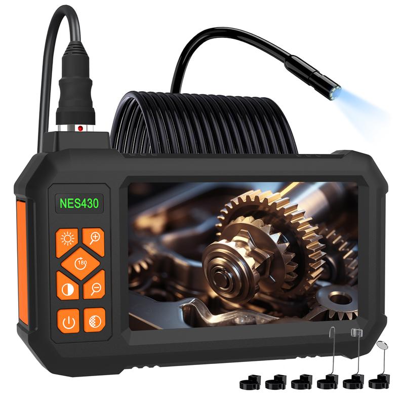 NES430 Industrial Endoscope Videoscope Camera 1080P HD Inspection Camera IP67 Waterproof Endoscope 16.5ft Endoscope Camera