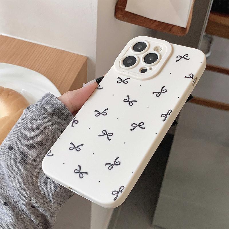 Bowknot Pattern Phone Case, Anti-drop Cellphone Protective Case, Total Protective Shockproof Mobile Phone Cover for iPhone