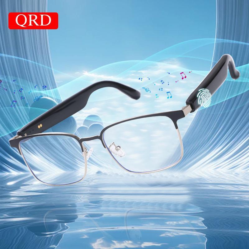 QRD GS-06 Smart Glasses, BT Touch Glasses, Portable Smart Glasses for Boys and Women, Smart Glasses for Playing Games, Fishing, Driving, Cycling, Sports