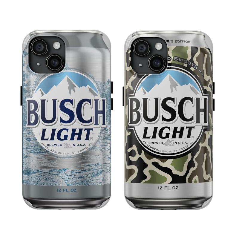 Busch Light tough phone case, lager Domestic case, iPhone 16 15 14 13 12 11 Pro Max 8 Plus X, Durable Accessories Beach Smartphone