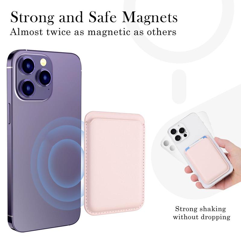 Magnetic Wallet Phone Case, Shockproof Magnetic Wallet Phone Card Holder for Magsafe, Magnetic Wallet Accessories for iPhone 15 14 13 12 Pro Pro Max Plus Mini, Smartphone Accessories