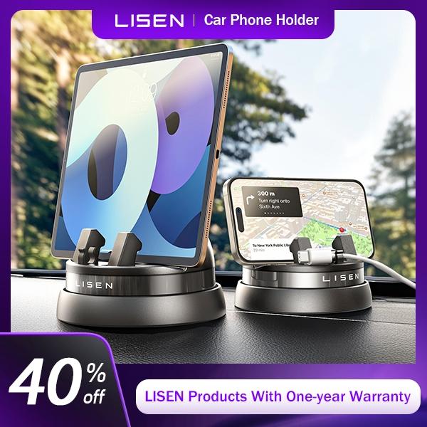 LISEN Adhesive Model 360° Rotatable Navigation Dashboard CellPhone Holder stand ,Stable smartPhone Car Mount Compatible Accessories with iPhone 16 Pro Max 15 14 13,Samsung S24 23 22