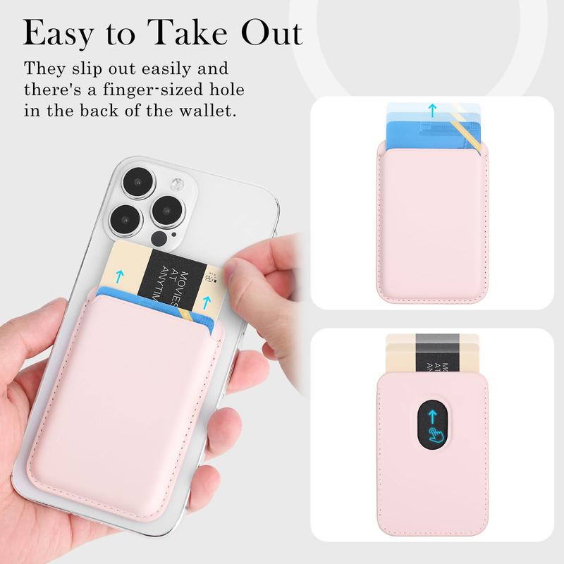 Magnetic Wallet Phone Case, Shockproof Magnetic Wallet Phone Card Holder for Magsafe, Magnetic Wallet Accessories for iPhone 15 14 13 12 Pro Pro Max Plus Mini, Smartphone Accessories