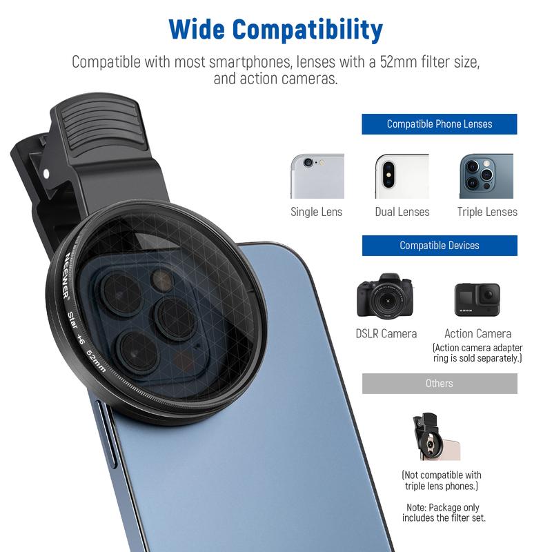 NEEWER Clip On Filters Kit for Phone & Camera