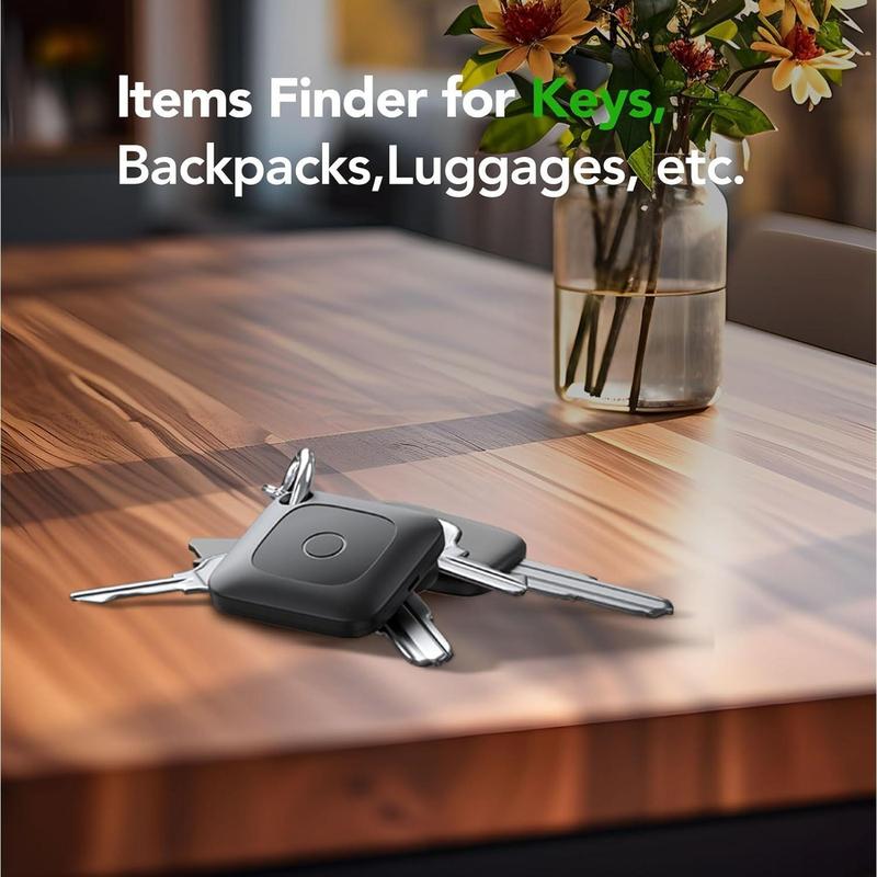 Air Tracker, Key Finder Works with Find My App (iOS Only), Bluetooth Tracker Tag for Keys, Luggage, Suitcases and Pets, Loud Beep, Worldwide Tracking, Replaceable Battery, 3-Pack