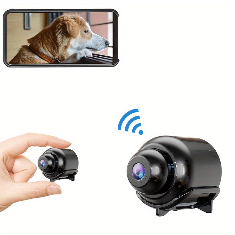 Landshine Mini Camera USB Powered ≤36V with Real-Time Monitoring, Infrared Night Vision, Motion Detection, Smart Home Security for Indoor Use - Puppy Nanny Cam, Easy Installation