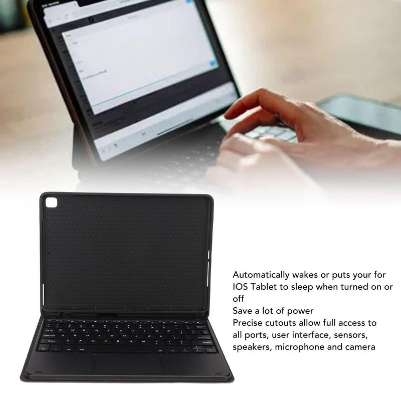 Wireless Keyboard Protective Case with Pen Slot, 1 Count Tablet Keyboard Protective Case with Touch Control, Tablet & Computer Accessories for iPad, Tech Gadgets