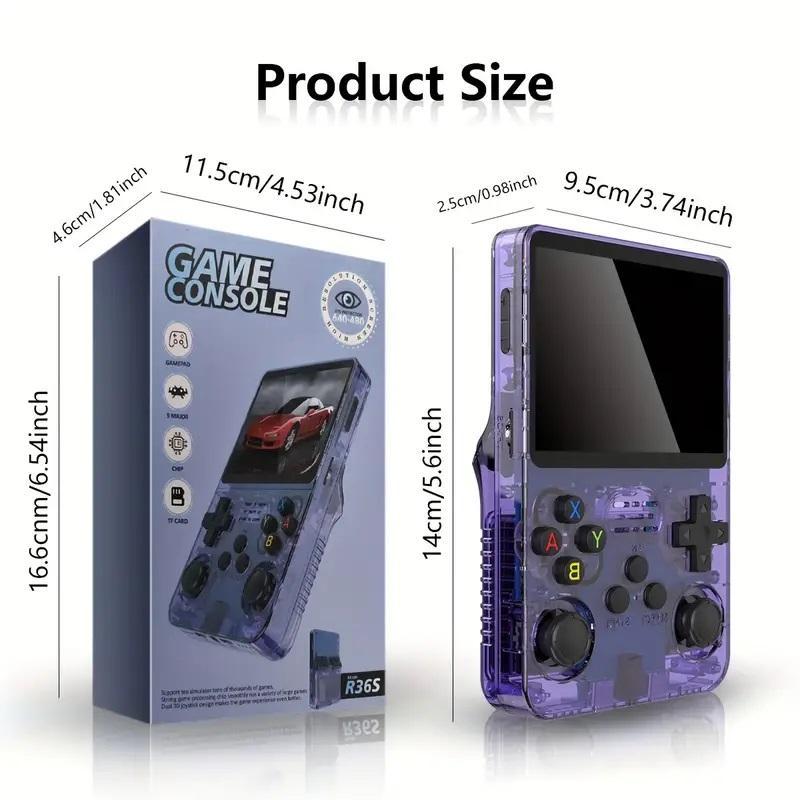 Retro Handheld Game Console, Portable Rechargeable Game Console with Game Stick, Linux System Game Console, Ideal Gift for Game Enthusiasts